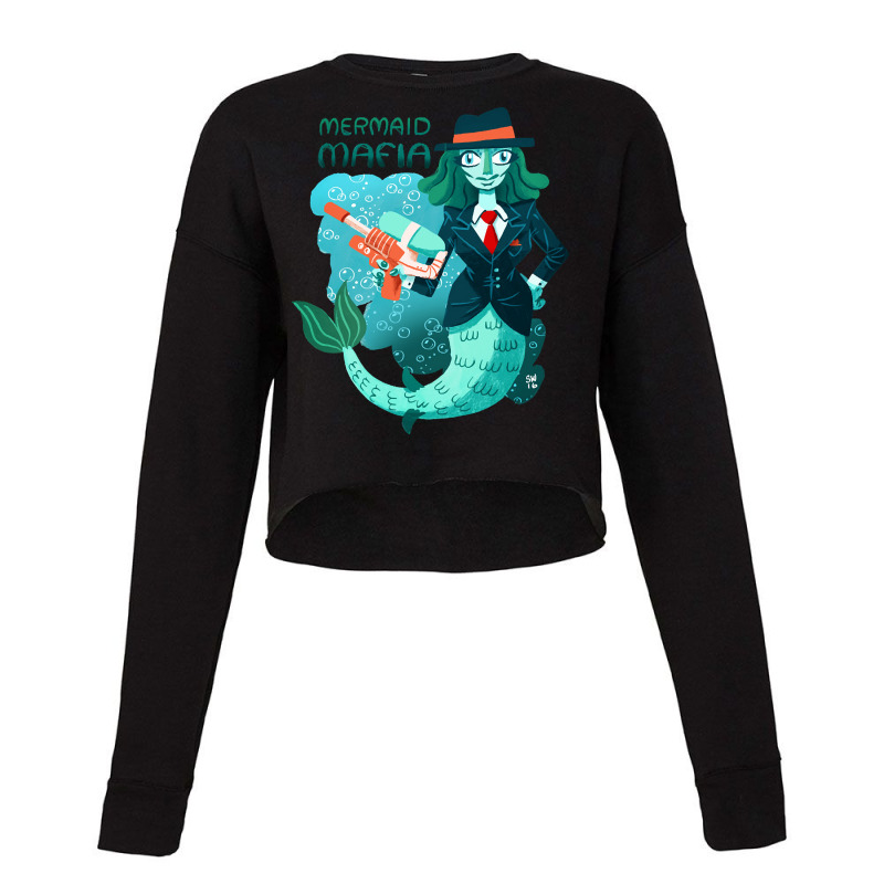 Mermaid Mafia, Mermaid Mafia Art, Mermaid Mafia Vintage, Mermaid Mafia Cropped Sweater by cm-arts | Artistshot