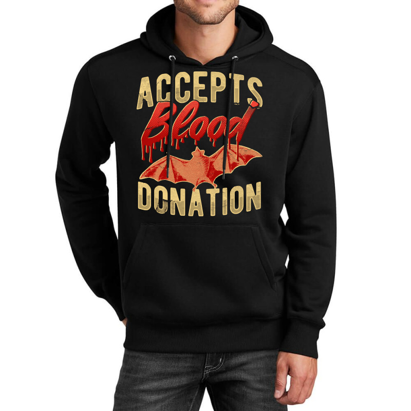 Distressed Blood Donation To Bat, Distressed Blood Donation To Bat Art Unisex Hoodie by cm-arts | Artistshot