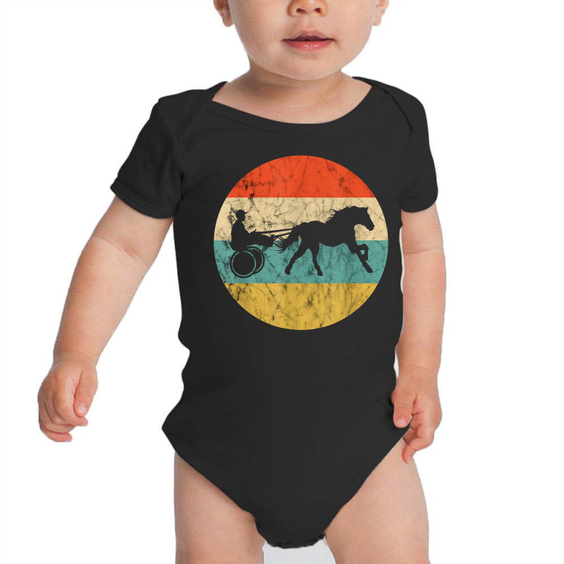 Horse Racing Owner Retro Vintage Equitation Harness Racing T Shirt Baby Bodysuit | Artistshot