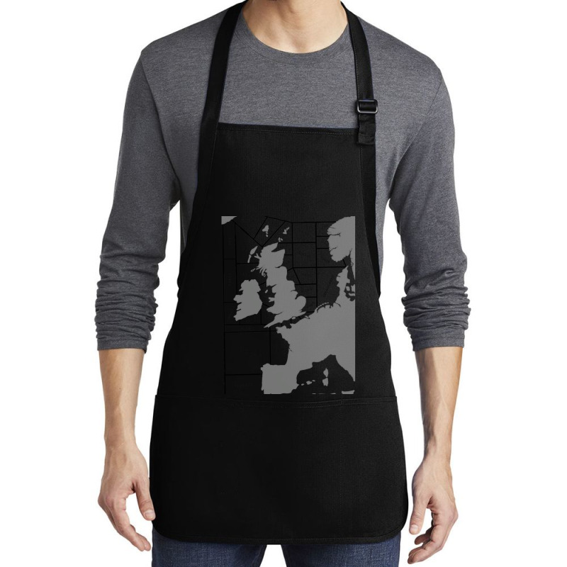 Shipping Forecast Uk Map - Labelled Medium-length Apron | Artistshot