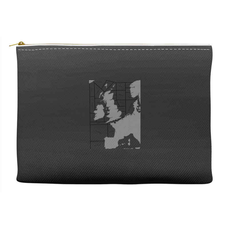 Shipping Forecast Uk Map - Labelled Accessory Pouches | Artistshot