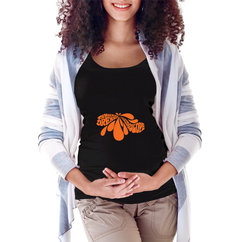 Kaleidoscope Tangerine Dream Maternity Scoop Neck T-shirt by cm-arts | Artistshot