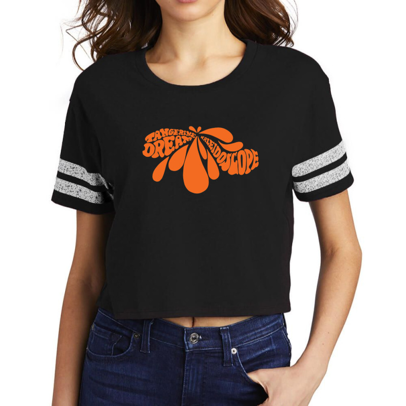 Kaleidoscope Tangerine Dream Scorecard Crop Tee by cm-arts | Artistshot