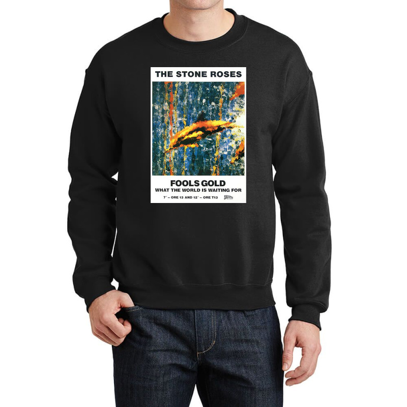 Fools Gold The Stone Roses Crewneck Sweatshirt by cm-arts | Artistshot