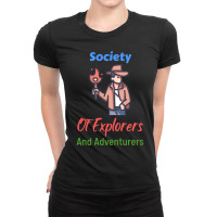 Society Of Explorers And Adventurers                  (2) Ladies Fitted T-shirt | Artistshot