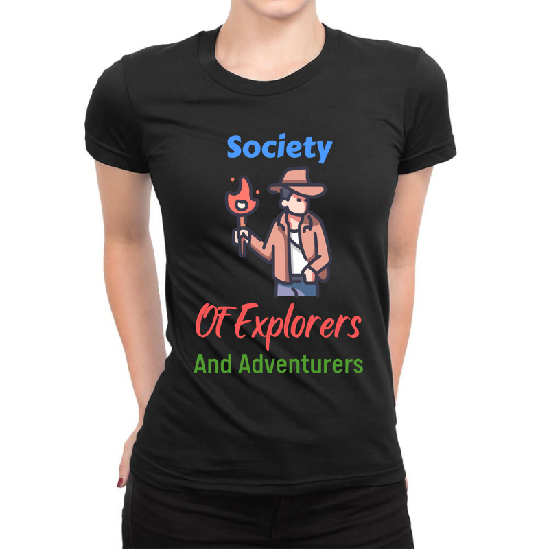 Society Of Explorers And Adventurers                  (2) Ladies Fitted T-Shirt by cm-arts | Artistshot