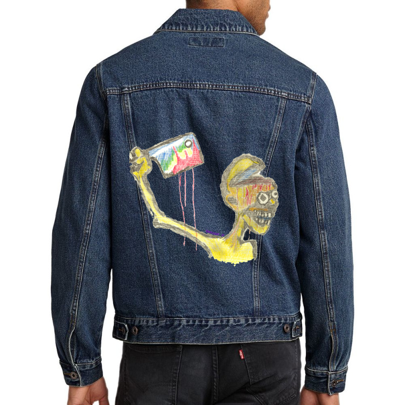 Sketch After Dinosaur Jr_s Start Choppin_ Men Denim Jacket | Artistshot