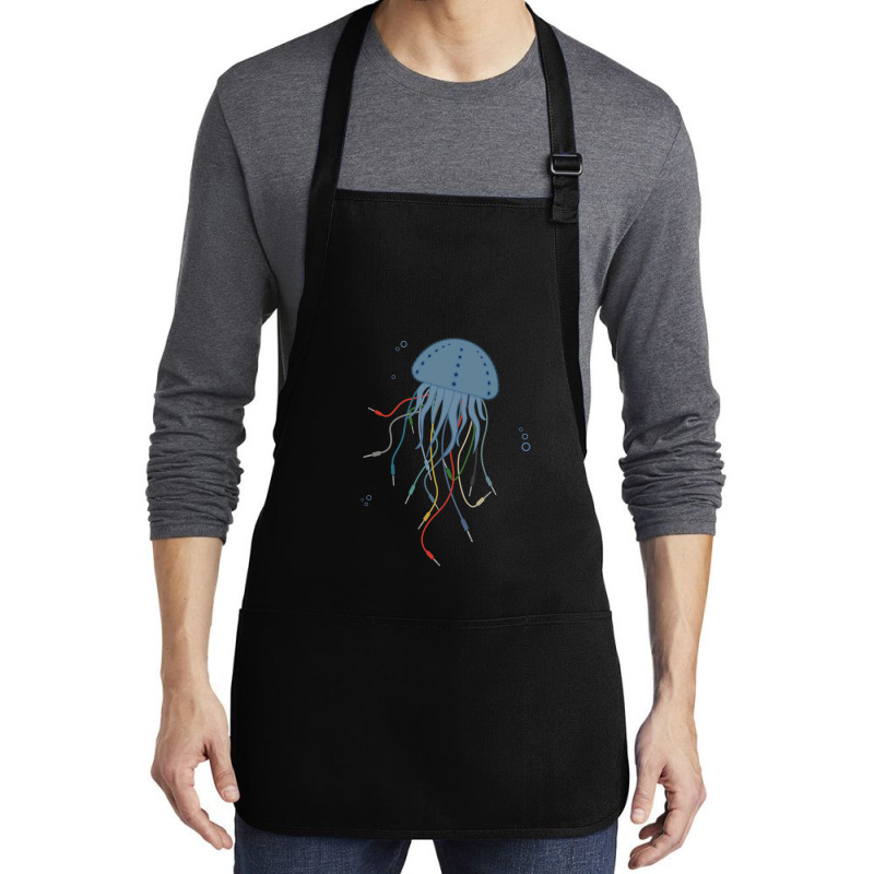 Modular Jellyfish Synthesizer For Musician Medium-length Apron | Artistshot