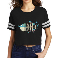 Fishbone Cartoon, Fishbone Cartoon Art, Fishbone Cartoon Vintage, Fish Scorecard Crop Tee | Artistshot