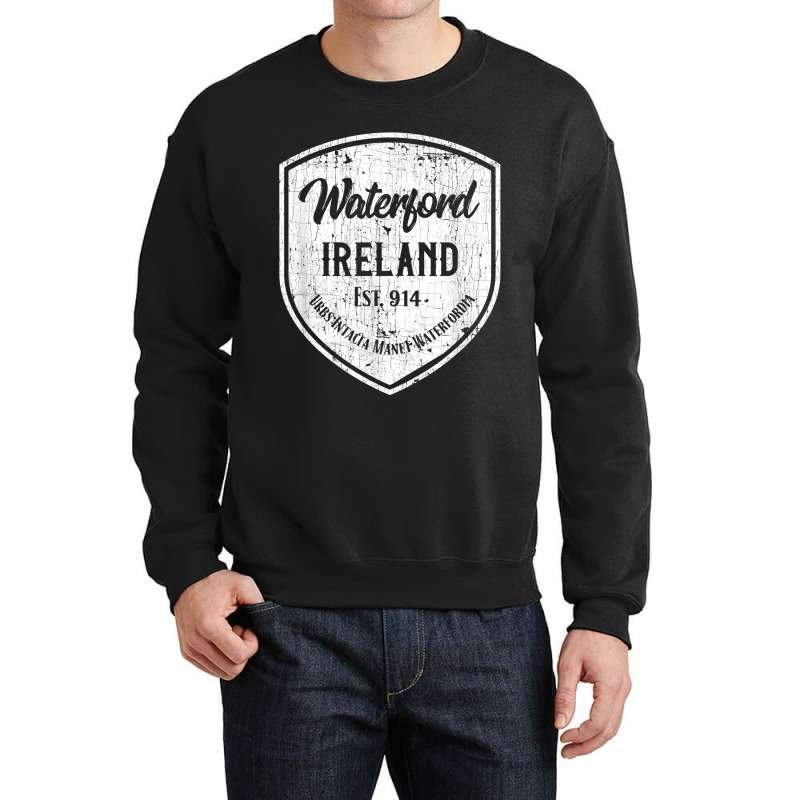 Gaa Waterford, Ireland, Eire Gift, Irish Heritage Souvenir Crewneck Sweatshirt | Artistshot