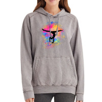 Girls Rainbow Gymnastics Female Gymnast Silhouette Handstand T Shirt Vintage Hoodie | Artistshot