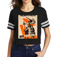 From Mine To Firing Line - More Production_quot_, Usa Wwii Propaganda  Scorecard Crop Tee | Artistshot