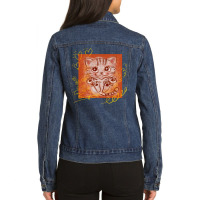 American Shorthair, American Shorthair Art, American Shorthair Vintage Ladies Denim Jacket | Artistshot