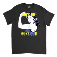 Sun's Out Guns Out With Rosie Tank Top Classic T-shirt | Artistshot