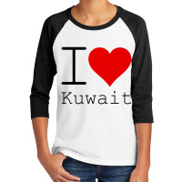 I Love Kuwait Youth 3/4 Sleeve | Artistshot