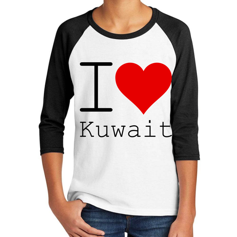 I Love Kuwait Youth 3/4 Sleeve by Perfect Designers | Artistshot