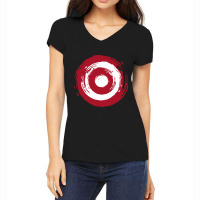 Grunge Target Women's V-neck T-shirt | Artistshot