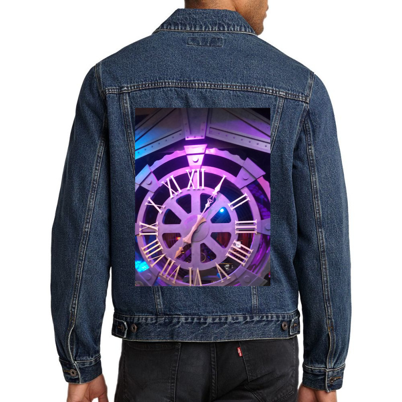 Steampunk Time Men Denim Jacket by cm-arts | Artistshot