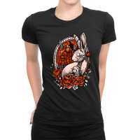 Mecha Rabbit, Mecha Rabbit Art, Mecha Rabbit Painting, Mecha Rabbit Vi Ladies Fitted T-shirt | Artistshot