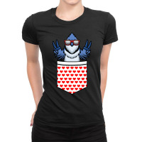 Bird Lover T  Shirt Blue Jay Bird Cyanocitta Cristata T  Shirt (1) Ladies Fitted T-shirt | Artistshot