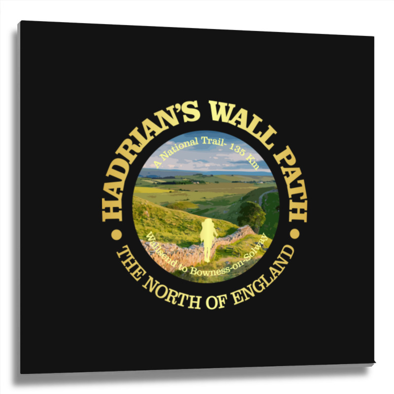 Hadrian's Wall Path (rd) Metal Print Square | Artistshot