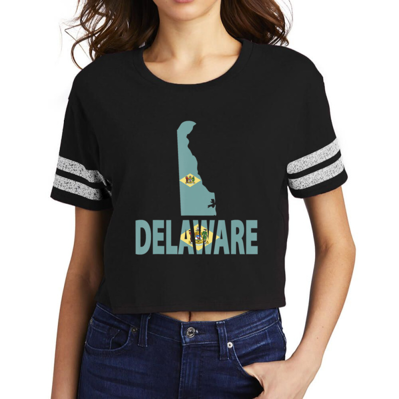 Vintage Delaware State I Love Delaware Home State Scorecard Crop Tee | Artistshot