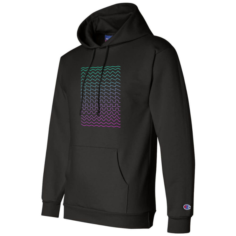 Synthesizer Waveforms Champion Hoodie | Artistshot