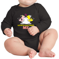 Play Whit Me Long Sleeve Baby Bodysuit | Artistshot