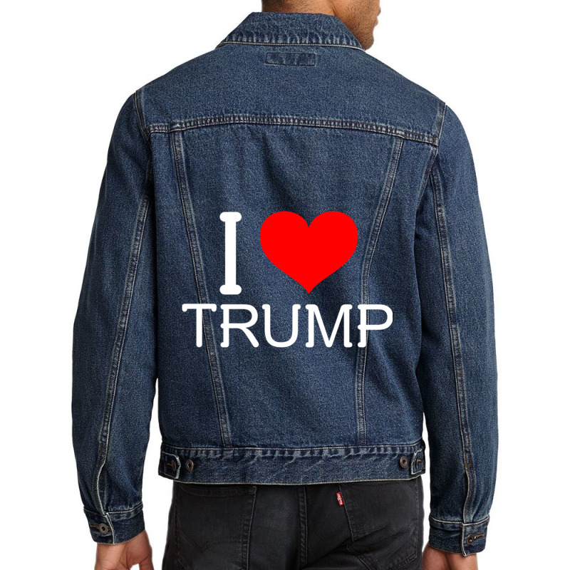 I Love Trump Men Denim Jacket | Artistshot