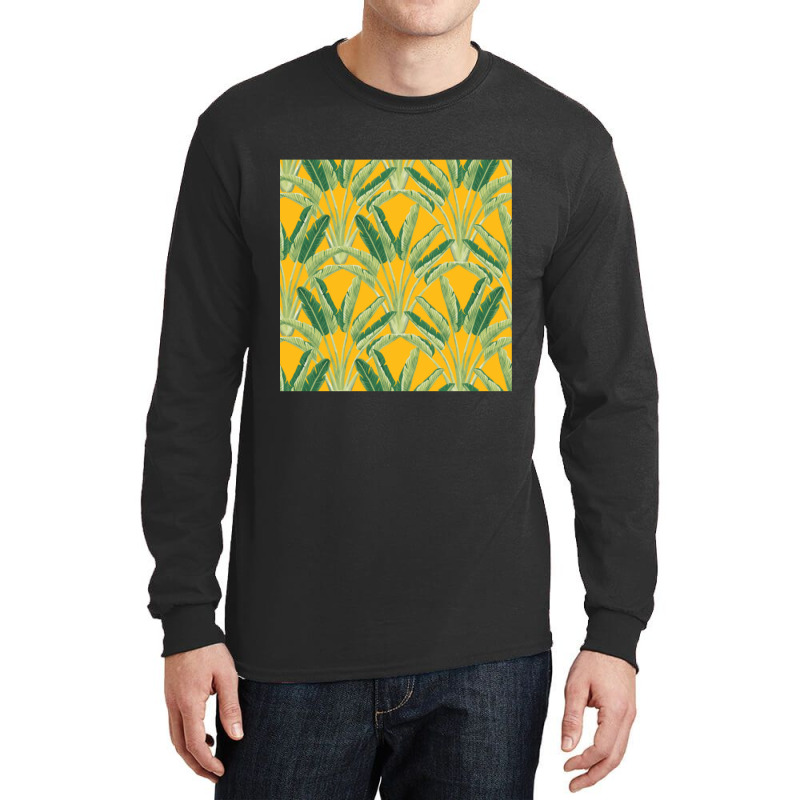 Magnolia Yellow Travellers Palm Long Sleeve Shirts by Kemriban527 | Artistshot