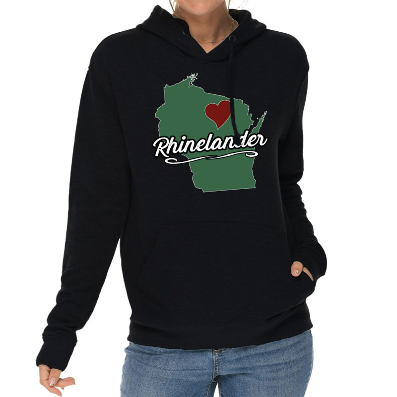 Rhinelander Wisconsin  Wi Usa City State Souvenir   Graphic Pullover H Lightweight Hoodie | Artistshot