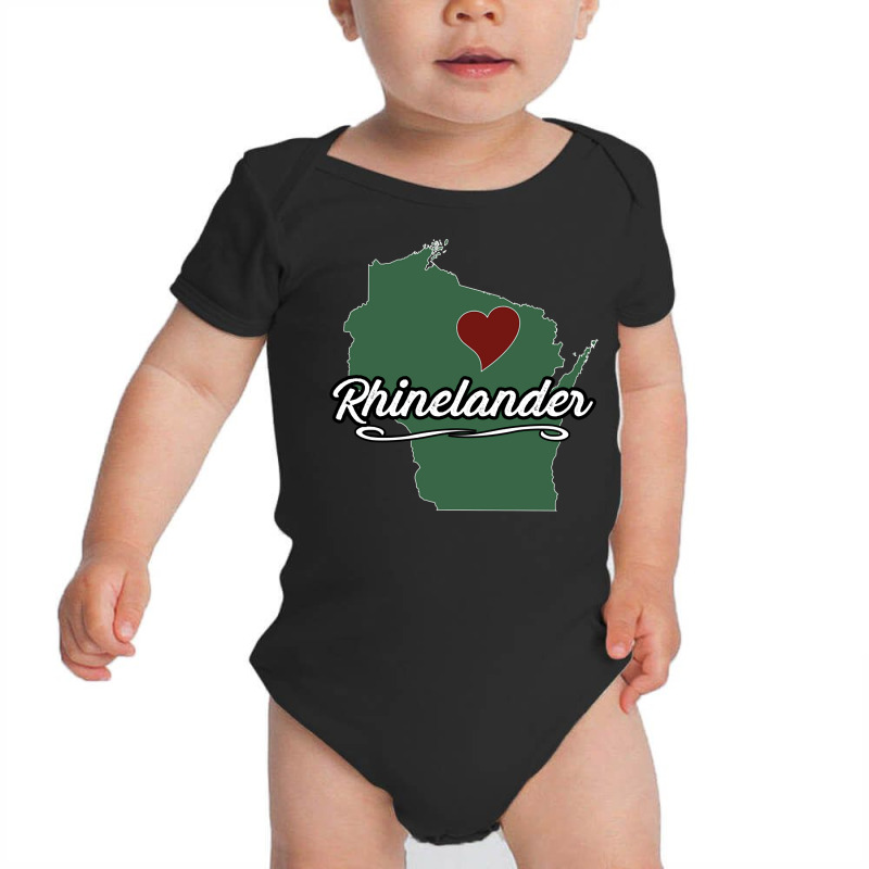 Rhinelander Wisconsin  Wi Usa City State Souvenir   Graphic Pullover H Baby Bodysuit | Artistshot