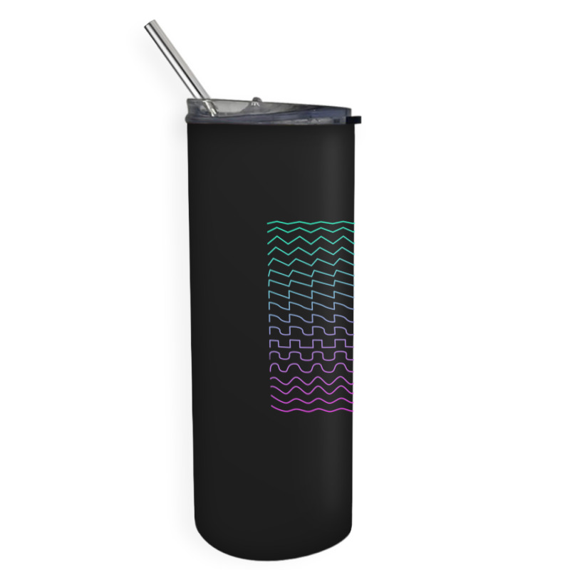 Synthesizer Waveforms Skinny Tumbler | Artistshot