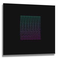 Synthesizer Waveforms Metal Print Square | Artistshot