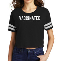 Vaccinated Pro Vaccine T Shirt Scorecard Crop Tee | Artistshot