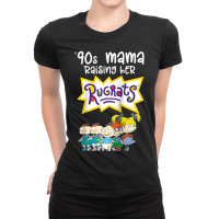 Mademark X Rugrats 90s Mama Raising Her Rugrats Full Gang Ladies Fitted T-shirt | Artistshot