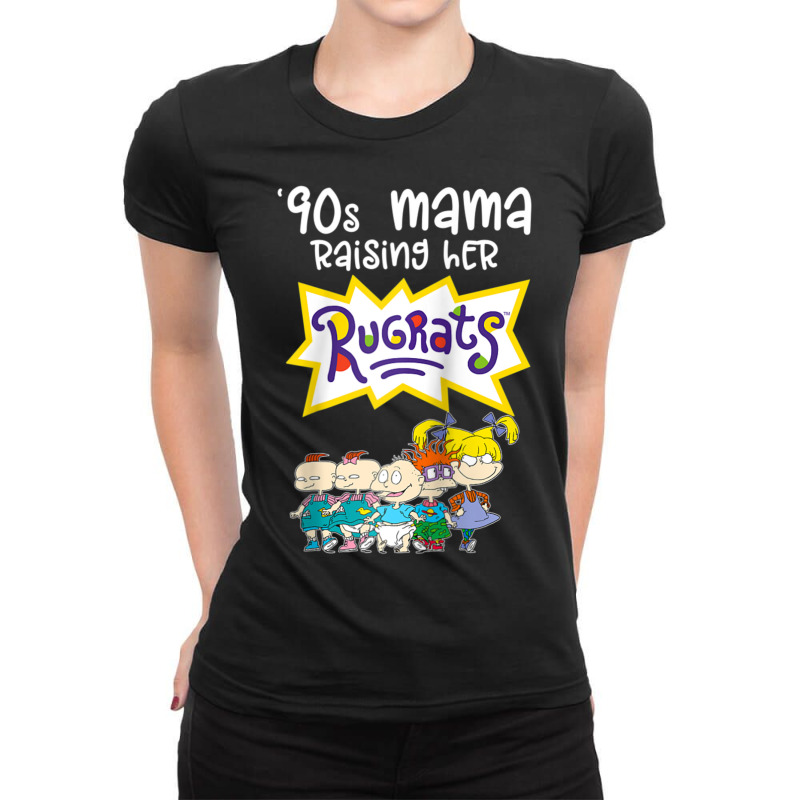 Mademark X Rugrats 90s Mama Raising Her Rugrats Full Gang Ladies Fitted T-Shirt by Kandurip541 | Artistshot