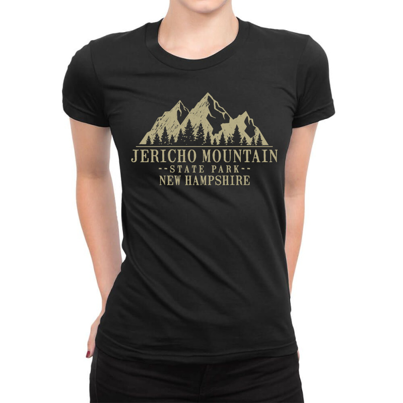 New Hampshire Jericho Mountain State Park Pullover Hoodie Ladies Fitted T-Shirt by cm-arts | Artistshot