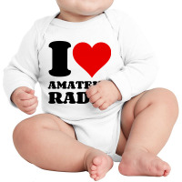 I Love Amateur Radio Long Sleeve Baby Bodysuit | Artistshot