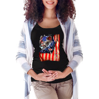 Fishing Hooked American Flag, Fishing Hooked American Flag Art, Fishin Maternity Scoop Neck T-shirt | Artistshot