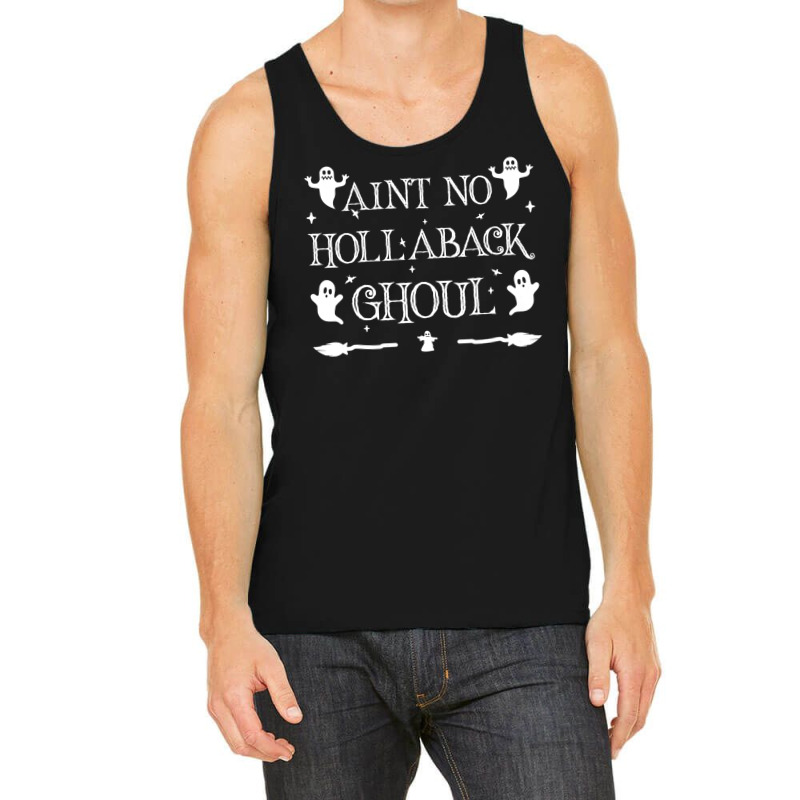 Womens Ain't No Hollaback Ghoul Halloween Boo Halloween Costume Vneck Tank Top | Artistshot