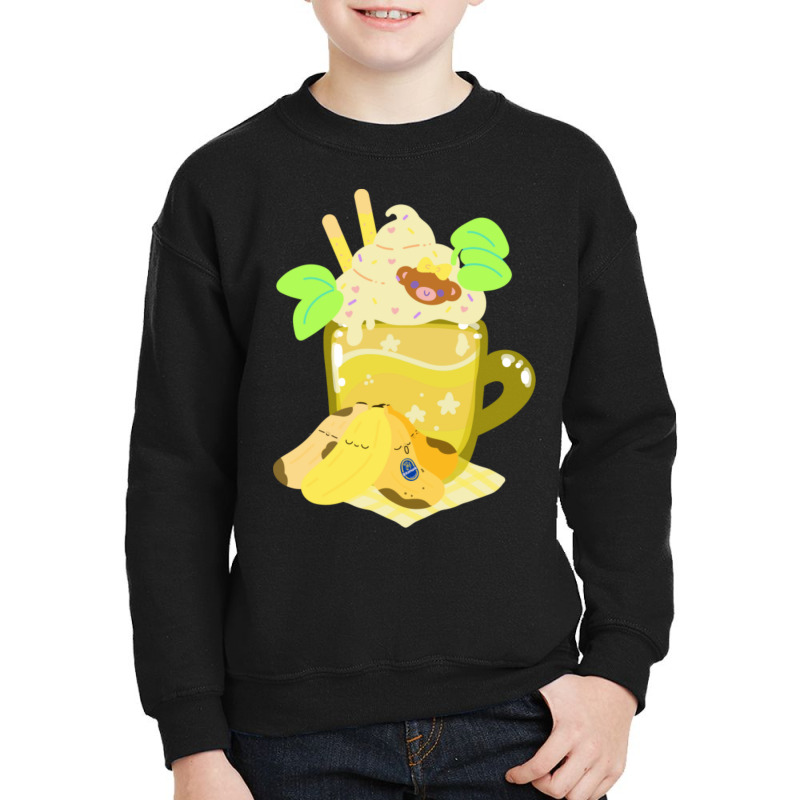 Monkey Banana Milkshake Youth Sweatshirt by Kemriban527 | Artistshot