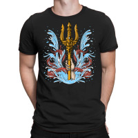 Poseidon Trident, Poseidon Trident Painting, Poseidon Trident Vintage, T-shirt | Artistshot