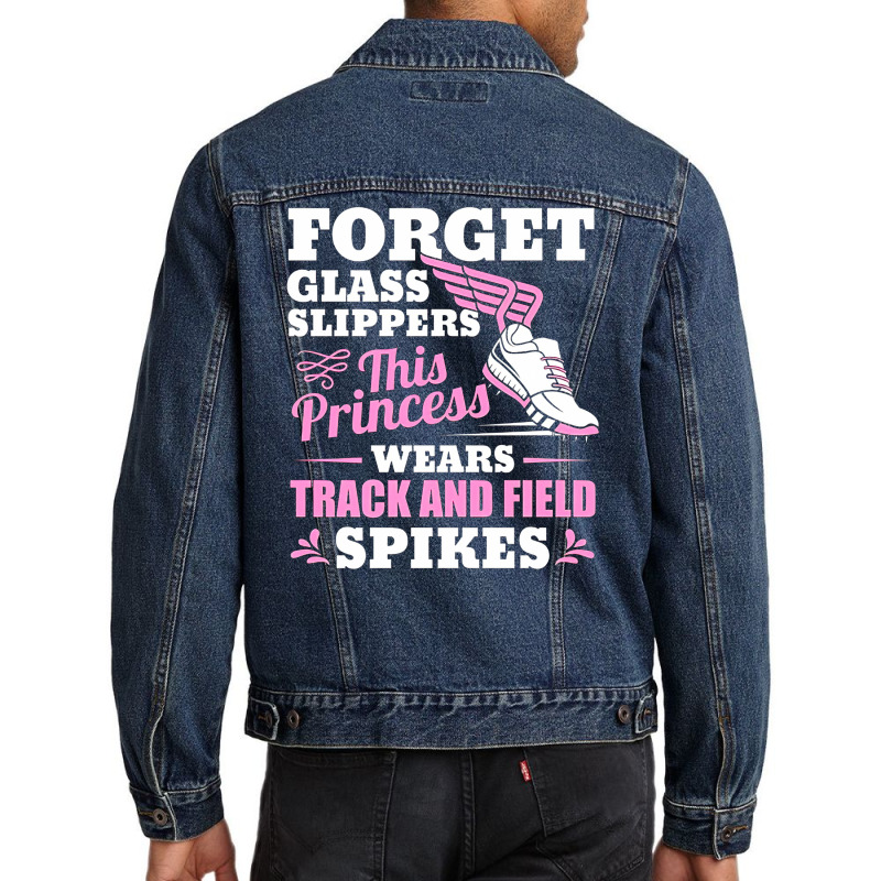 Track And Field Sport Runners, Funny Track Quotes College, Athletes Ru Men Denim Jacket by SHYYTTR567 | Artistshot