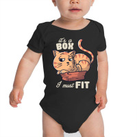 It?s A Box I Must Fit - Cute Funny Cat Gift Baby Bodysuit | Artistshot