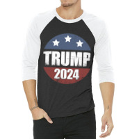 Trump 2024 Republican Pro Donald Trump Election 3/4 Sleeve Shirt | Artistshot