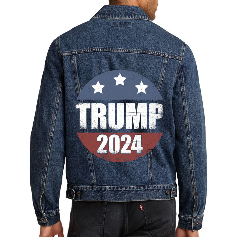 Trump 2024 Republican Pro Donald Trump Election Men Denim Jacket | Artistshot