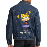 Mademark X Rugrats Angelica Pickles Girl Boss Rugrats Men Denim Jacket | Artistshot