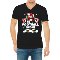 Football Football Gnome Red Plaid Gnomies Matching Family Christmas 97 V-neck Tee | Artistshot