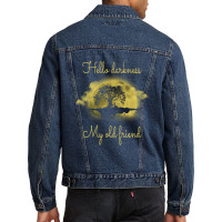 Hello Darkness My Old Friend Hippie Men Denim Jacket | Artistshot